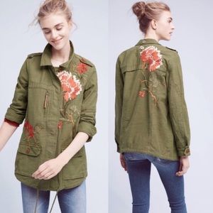 Anthro Embroidered Hei Hei Anorak